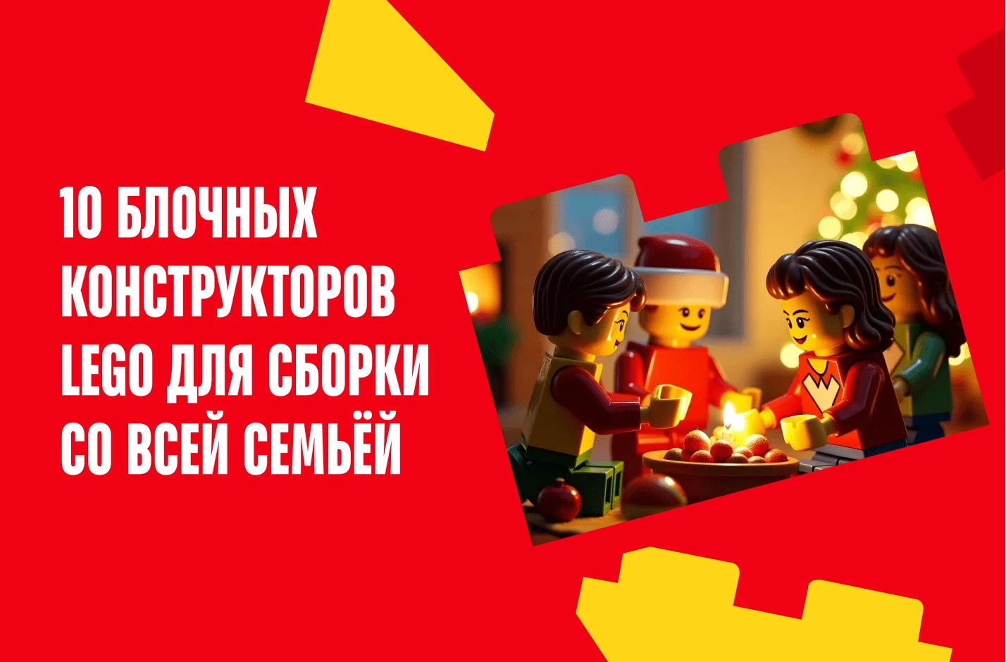 10 блочных конструкторов LEGO для сборки со всей семьёй