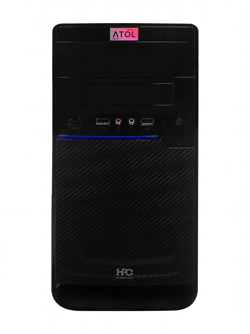 ATOL PC1040MP - Home #5 v2: Intel Quad-Core i3-10105 4C/8T 3.7-4.4GHz/ MB H410M /RAM 8GB DDR4 2666/ SSD 2.5" 512GB/ Case HPC B-28 ATX 500W, OS Linux 