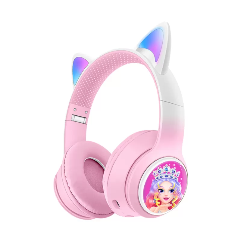Musen Wireless Kids Headphones on ear AKZ-Z66 (Princess), Pink 