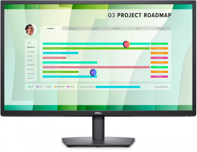 27.0'' DELL IPS LED E2723HN Black (5ms, 1000:1, 300cd, 1920x1080, 178°/178°, VGA, HDMI, VESA ) 