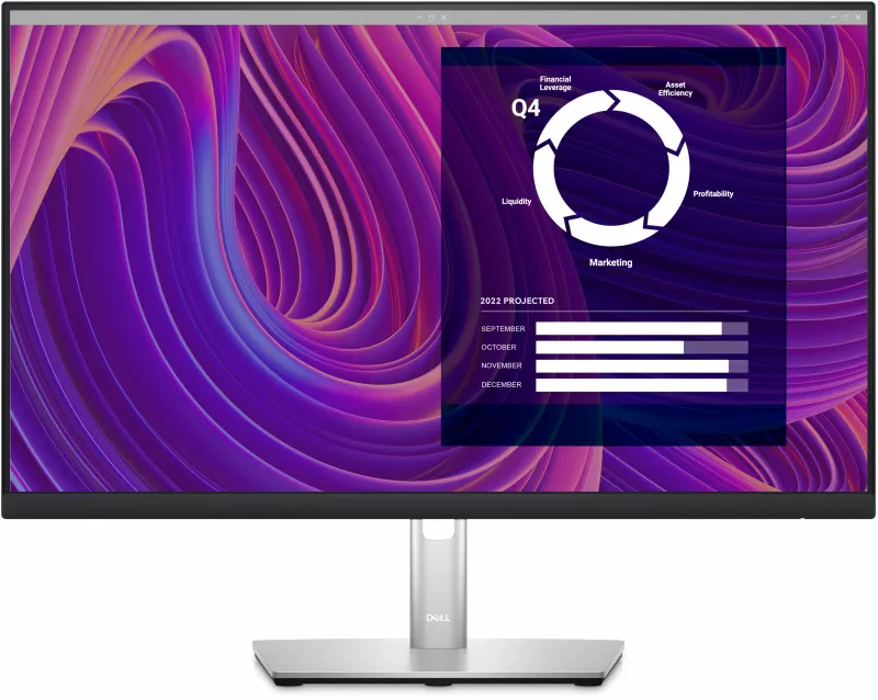 23.8" DELL IPS LED P2423D Ultrathin Bezel Black (5ms, 1000:1, 350cd, 2560x1440, 178°/178°, DisplayPort, HDMI, Pivot, Height-adjustable, USB Hub: 4xUSB3.2, VESA) 