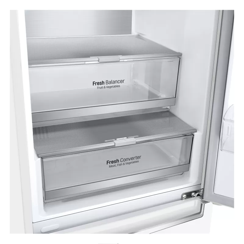 Frigider cu doua usi LG GAB459SQUM / 341 l / 186 cm / A++ / Alb photo 4