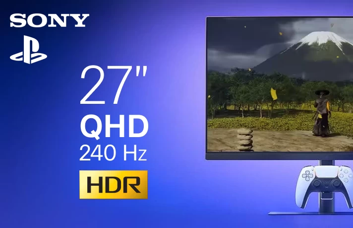 Игровой монитор Sony 27″: QHD-модель с зарядкой для DualSense