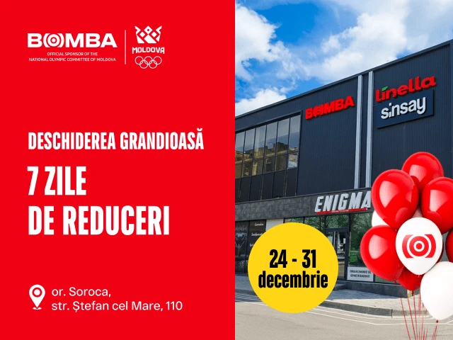 Marea deschidere a noului magazin BOMBA în orașul Soroca!