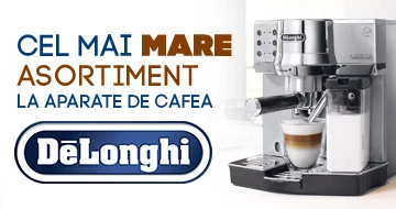 Delonghi: cel mai mare asortiment la aparatele de cafea