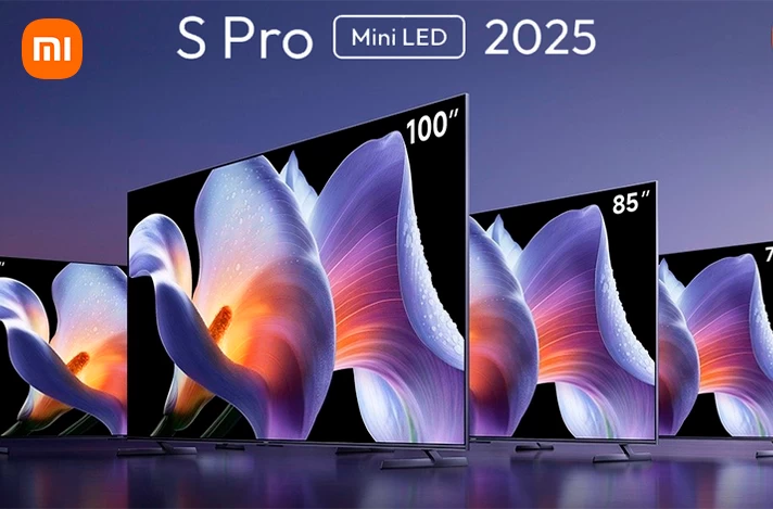 Новые телевизоры Xiaomi S Pro Mini-LED 2025 с ультравысокой яркостью и плавностью изображения