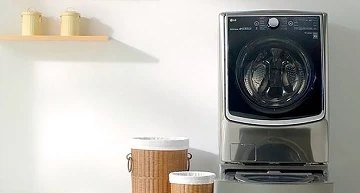 Mașină de spălat rufe LG TWIN Wash – spălare dublă!