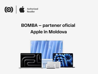 BOMBA — partener oficial Apple în Moldova