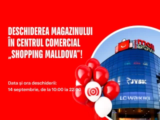Deschiderea magazinului actualizat BOMBA în Centrul Comercial Shopping MallDova