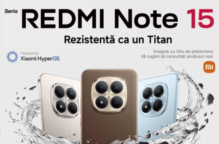 Xiaomi Redmi Note 15 în stoc: marea premieră a anului 2026 la Bomba