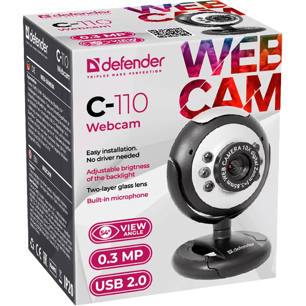 Веб камера Defender C110 block specification img 8