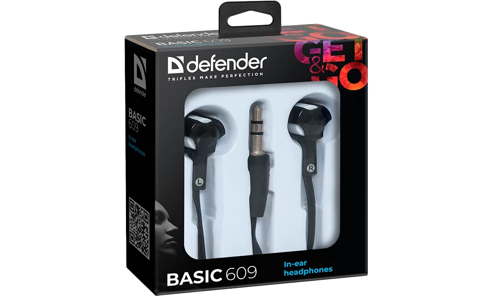 Наушники проводные Defender Basic 609 block specification img 7