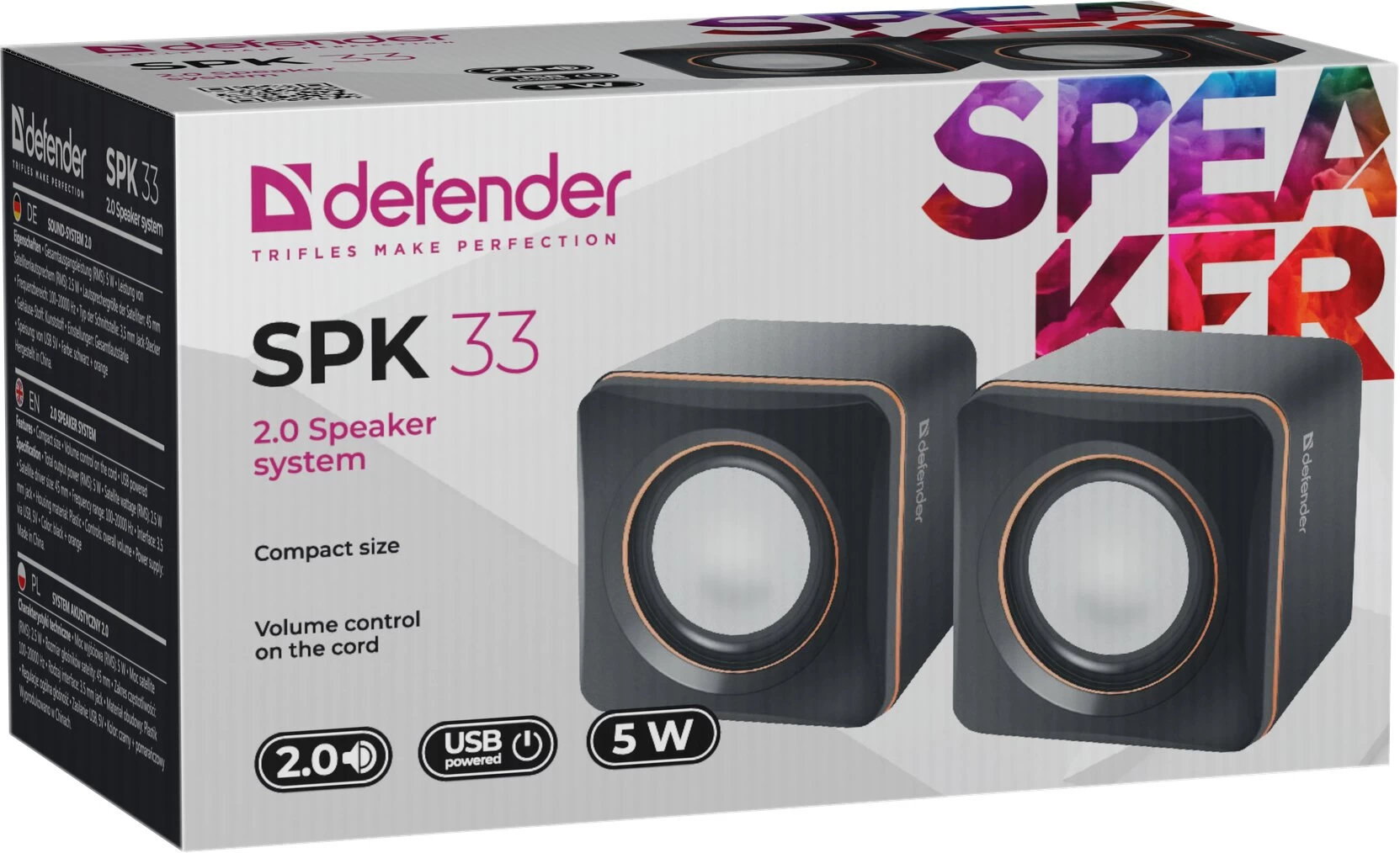 Boxe PC Defender SPK 33 block specification img 4