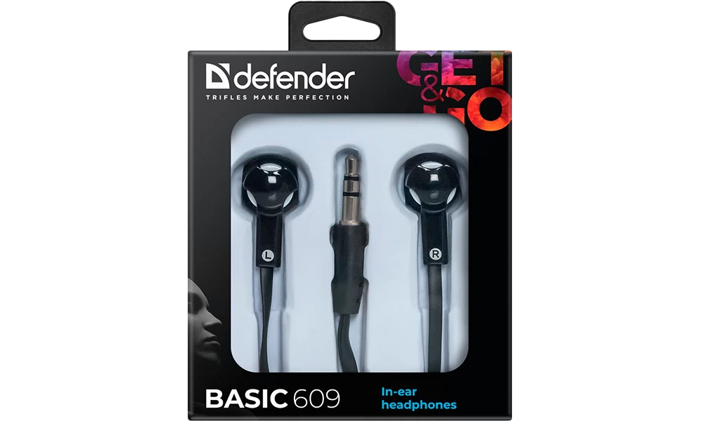 Наушники проводные Defender Basic 609 block specification img 6