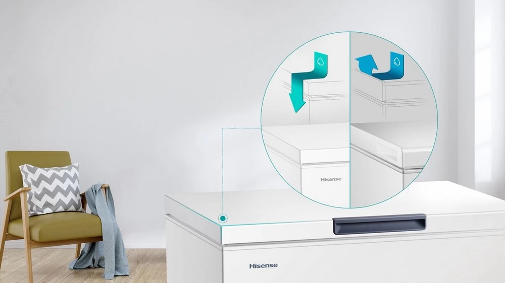Морозильный ларь Hisense FC184D4AW1, 142 л, 85.4 см, A+, Белый  block specification img 8