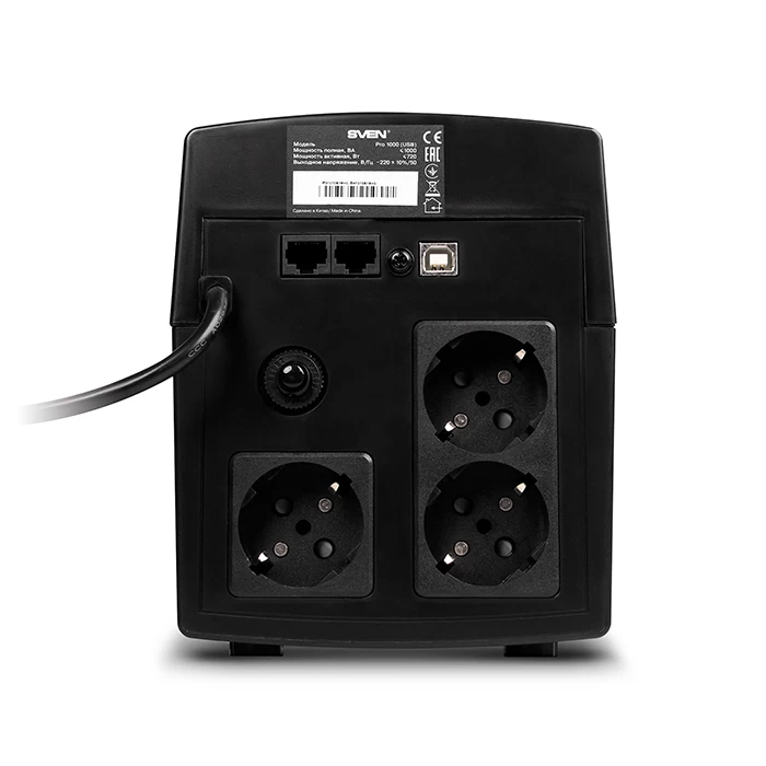 Sursa de curent continuu (UPS) Sven Pro 1000 /720W (USB) block specification img 3