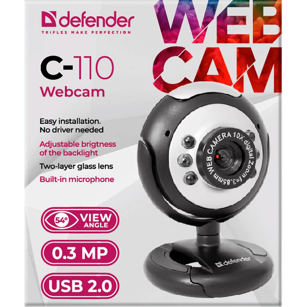 Веб камера Defender C110 block specification img 9