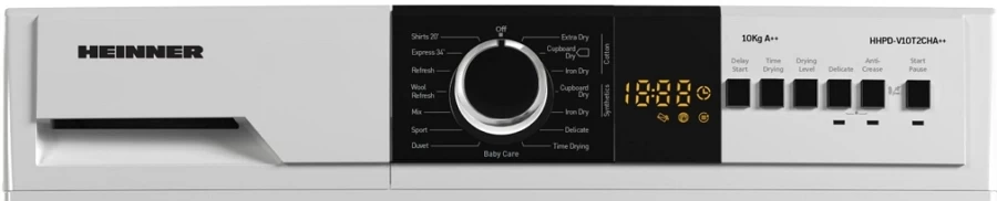 Masina de uscat rufe Heinner HHPDV10T2CHA++ / 10 kg / A++ / Alb photo 3
