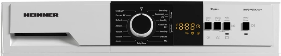 Masina de uscat rufe Heinner HHPDV9T1CHA++ / 9 kg / A++ / Alb photo 4