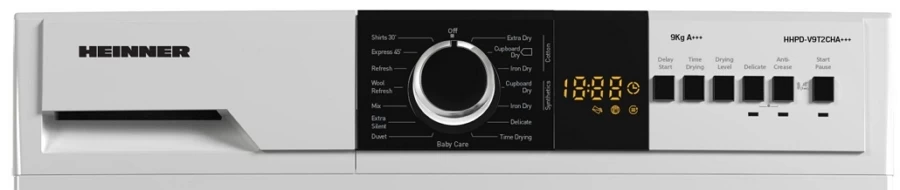 Сушильная машина Heinner HHPDV9T2CHA+++ / 9 кг / A+++ / Белый photo 3