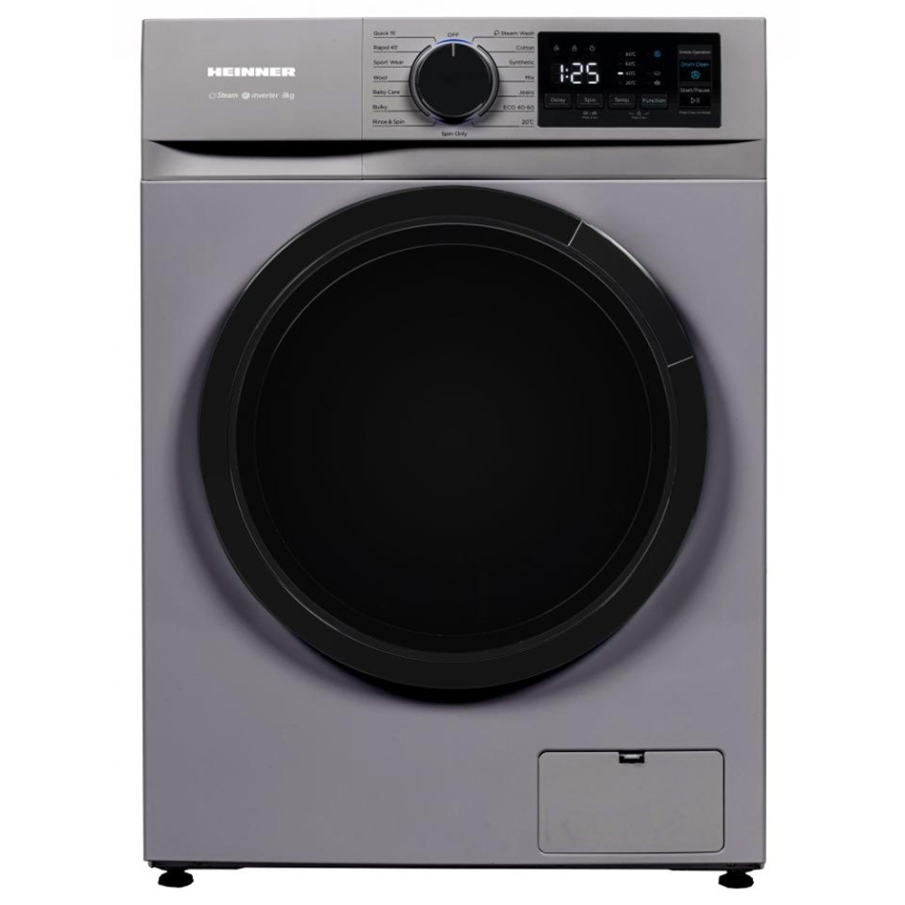 Стиральная машина Heinner HWM-M814IVNSA+++ 8 кг / 1400 об/мин / A / Cерый photo 1 Стиральная машина Heinner HWM-M814IVNSA+++ 8 кг / 1400 об/мин / A / Cерый photo 1