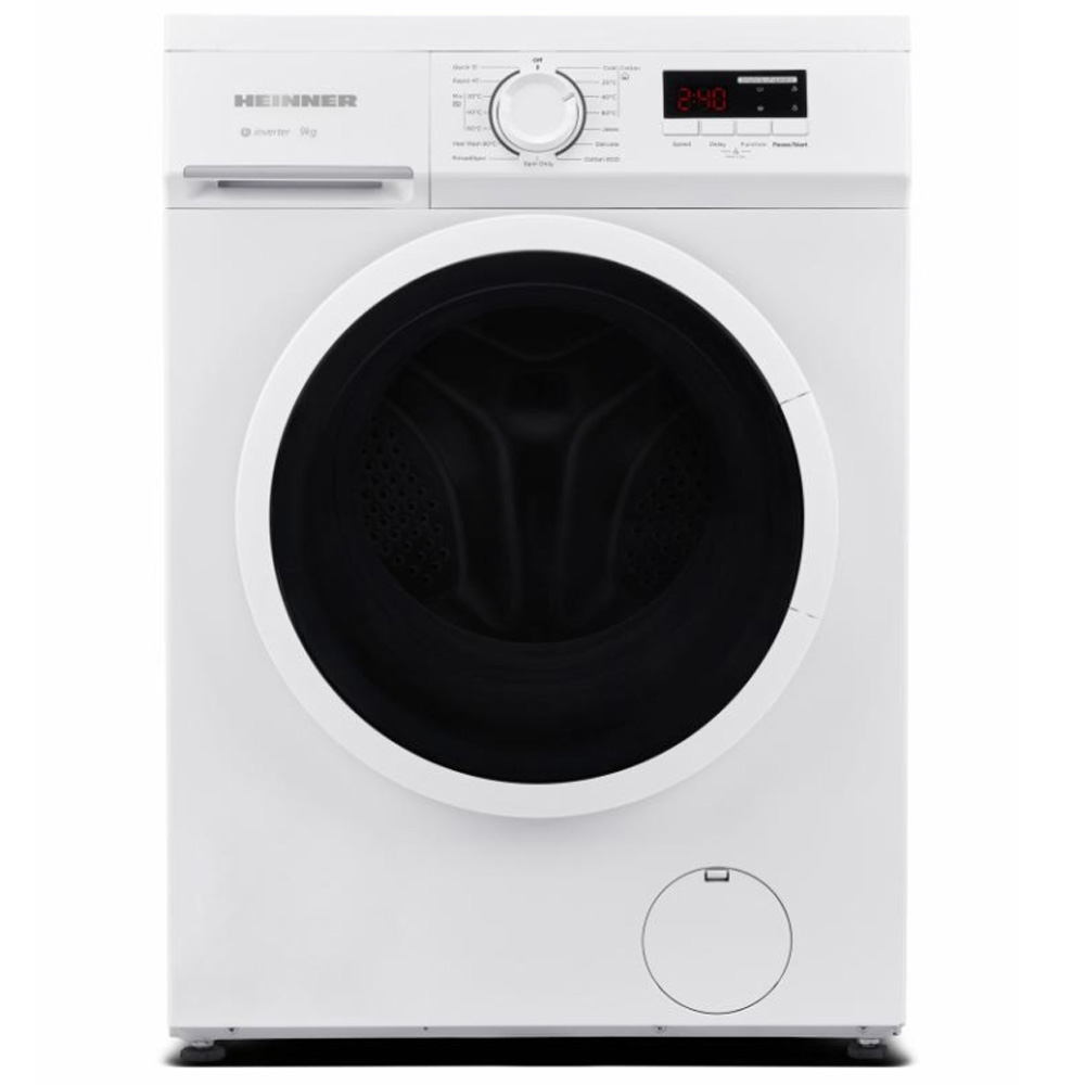 Стиральная машина Heinner HWM-M9014SMA+++ 9 кг / 1400 об/мин / A / Белый photo 1 Стиральная машина Heinner HWM-M9014SMA+++ 9 кг / 1400 об/мин / A / Белый photo 1