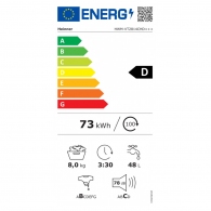 Masina de spalat Heinner HWM-VT2814CHD+++, 8 kg, 1400 rot/min, D, Alb thumbnav 2