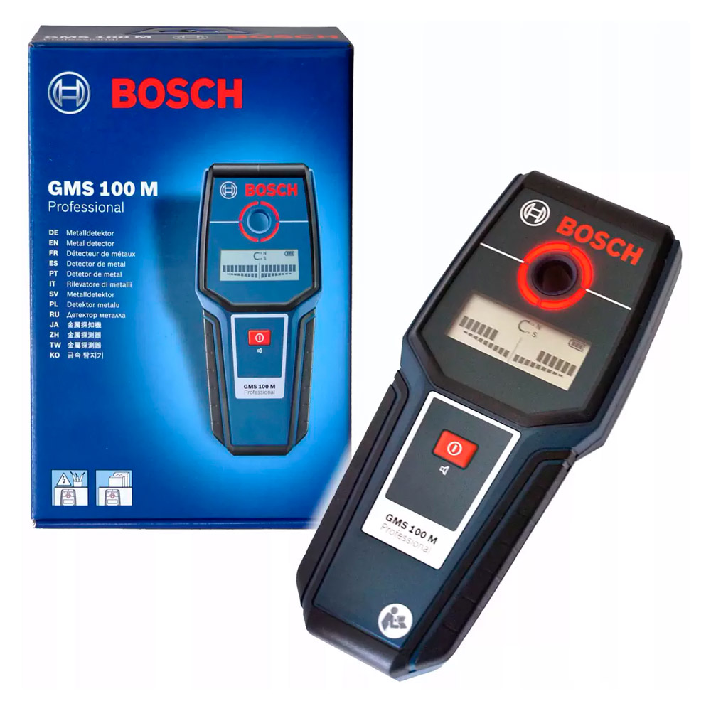 Детектор металлов и проводки Bosch GMS 100 M, 0601081100 photo 2