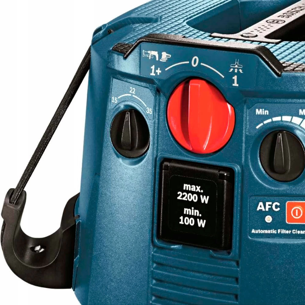 Aspirator constructii Bosch GAS 35 M AFC, 06019C3100, 1380 W, 85 dB, Albastru photo 4