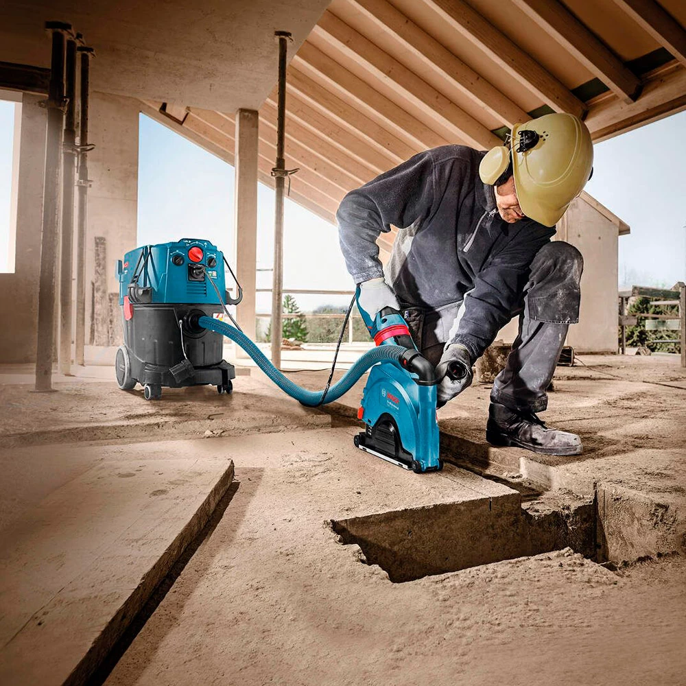 Пылесос строительный Bosch GAS 55 M AFC, 06019C3300, 1200 Вт, синий/голубой photo 3