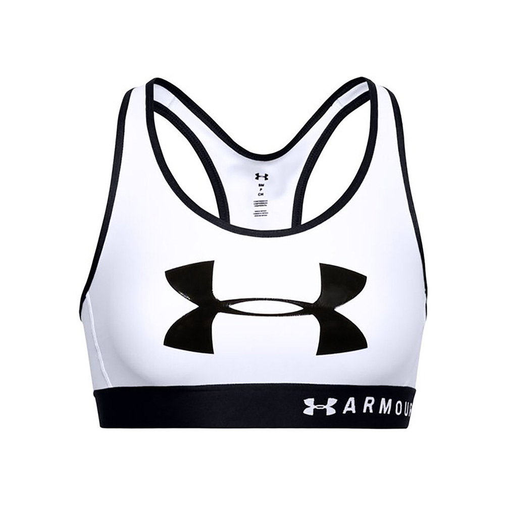 Bra sportive Under Armour MID KEYHOLE GRAPHIC / Femei / L / Alb photo 1 Bra sportive Under Armour MID KEYHOLE GRAPHIC / Femei / L / Alb photo 1