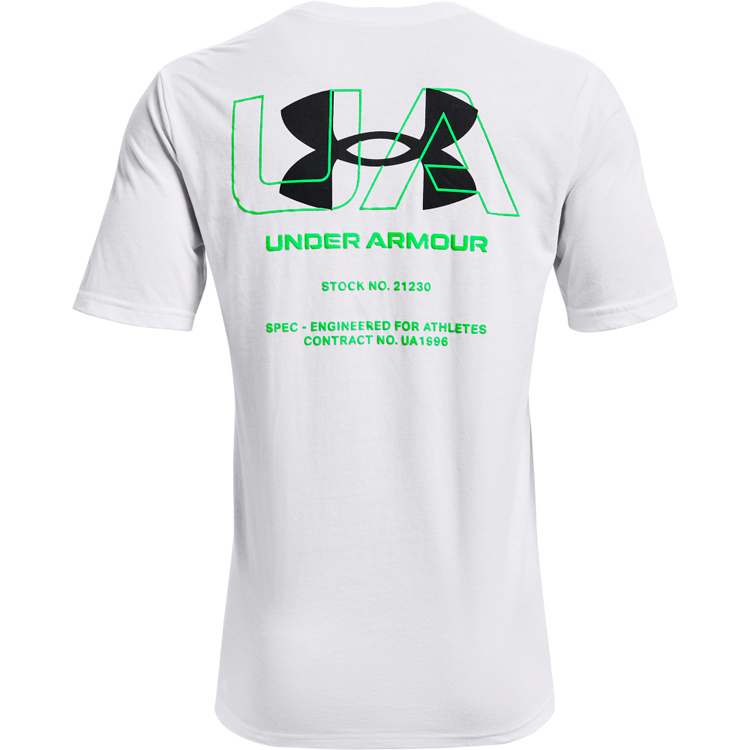 Tricou bărbătesc Under Armour UA ENGINEERED SYMBOL SS MD Alb photo 2