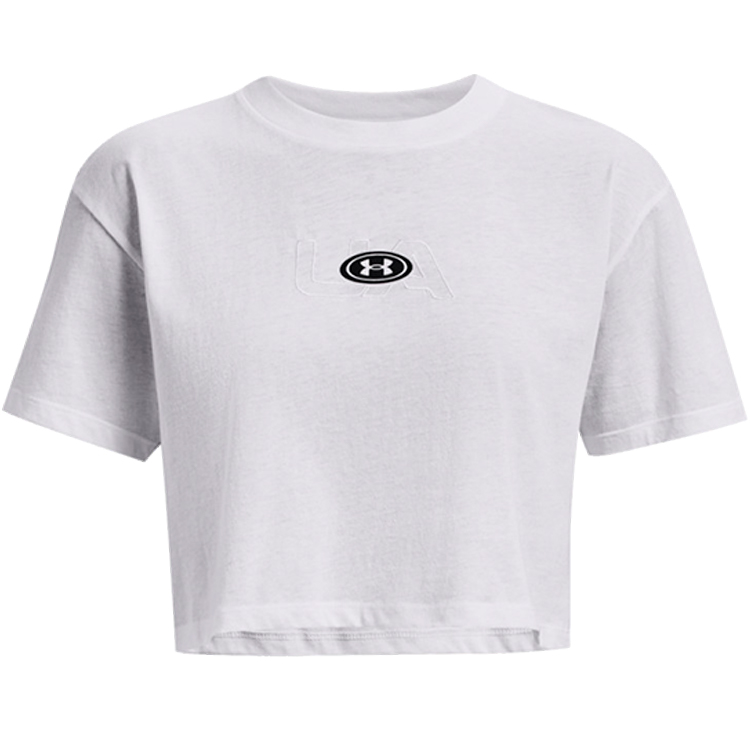Футболка Under Armour UA W BRANDED LOGO CROP SS photo Футболка Under Armour UA W BRANDED LOGO CROP SS photo