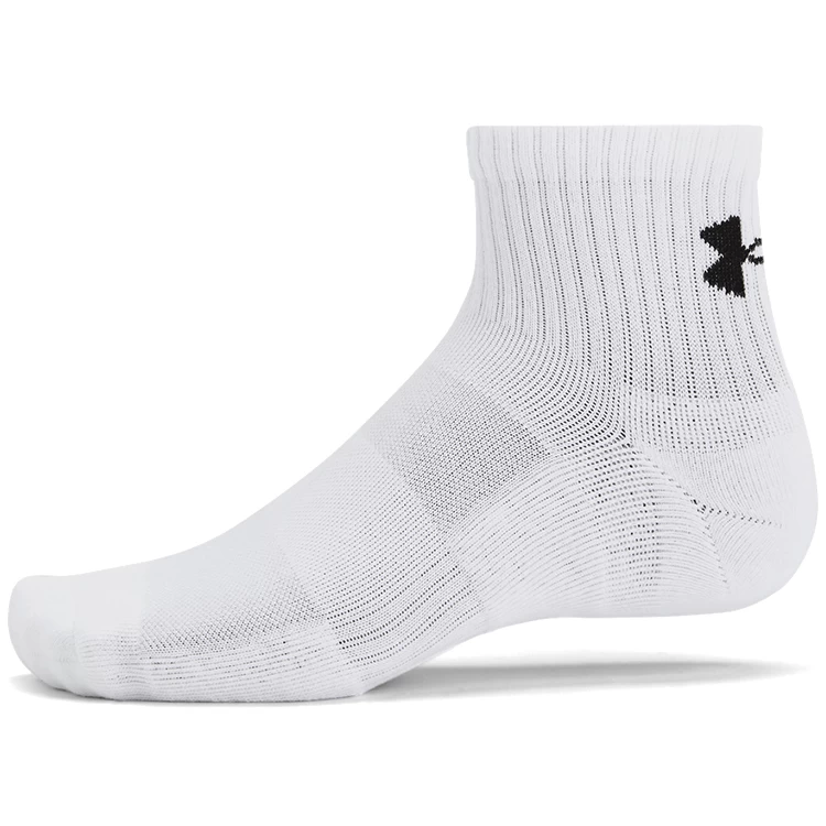 Sosete Unisex Under Armour UA TC 3pk Qtr XL Alb photo 4