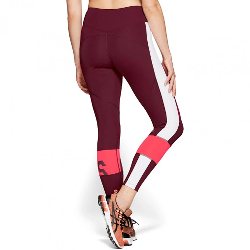 Panta-colanti Asics COLOR BLOCK CROPPED  TIGHT 2 / Femei / L / Bordo photo 7