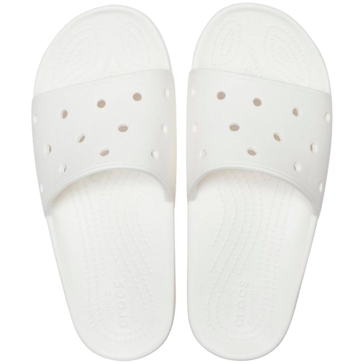Slapi Crocs CLASSIC SLIDE pt Femei / 36-37 / Alb photo 4