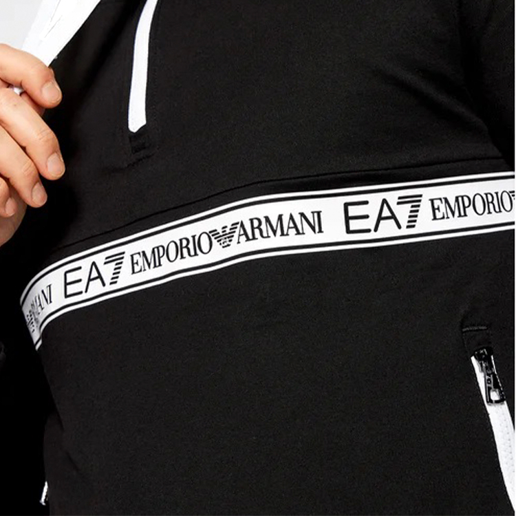 Hanorac pt bărbați EA7 EMPORIO ARMANI SWEATSHIRT EA7 S Negru photo 5