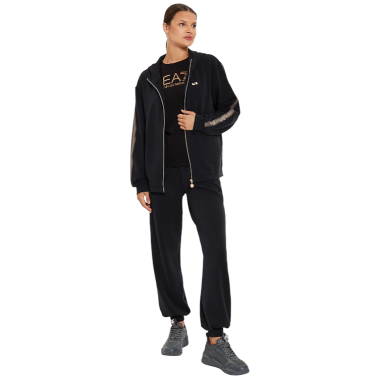 Hanorac EA7 EMPORIO ARMANI SWEATSHIRT XS Negru Femei photo 2