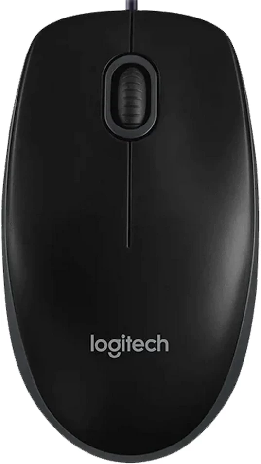 Проводная мышь Logitech B100 Black / Оптическая / Black photo 1