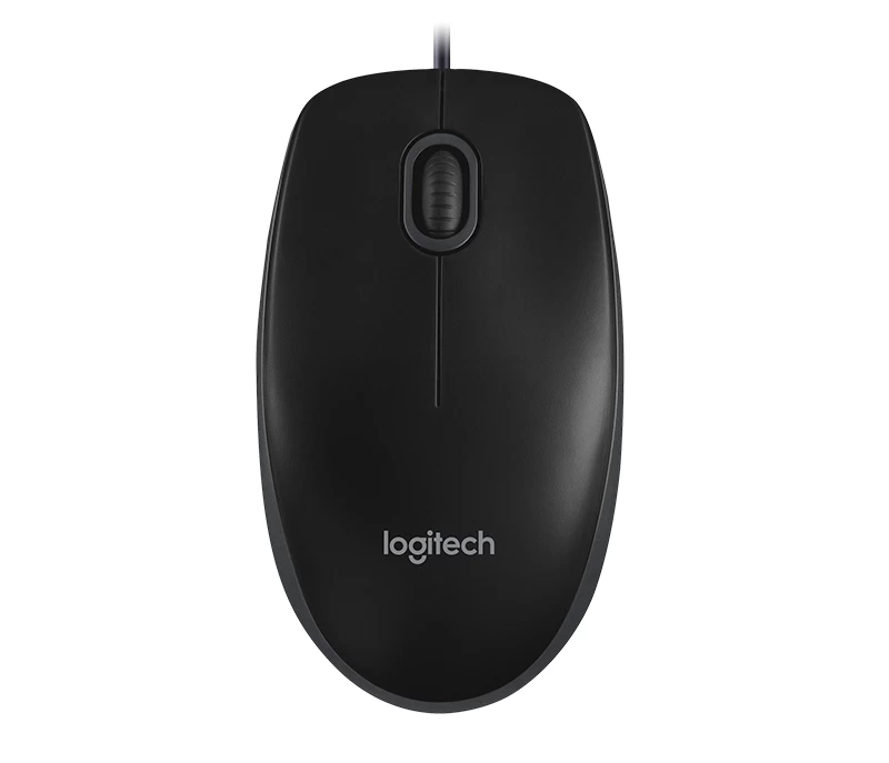 Проводная мышь Logitech B100 Black / Оптическая / Black photo 2