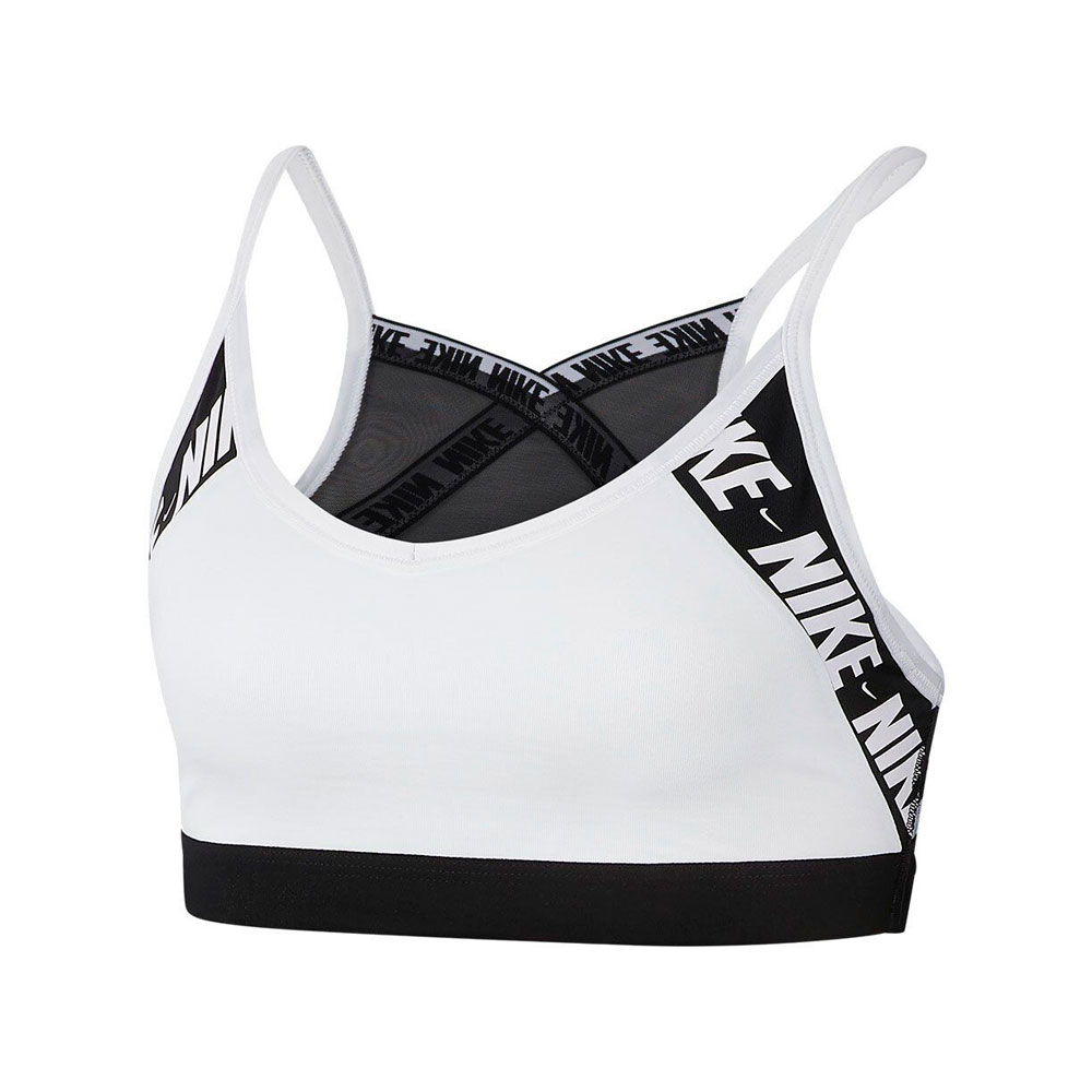 Bra sportive Nike INDY LOGO BRA / Femei / L / Alb photo 1 Bra sportive Nike INDY LOGO BRA / Femei / L / Alb photo 1