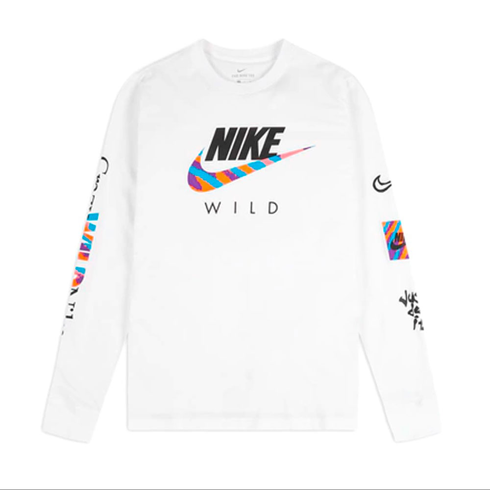 Hanorac pt bărbați Nike M NSW TEE LS WILD FUTURA L Alb photo 1 Hanorac pt bărbați Nike M NSW TEE LS WILD FUTURA L Alb photo 1