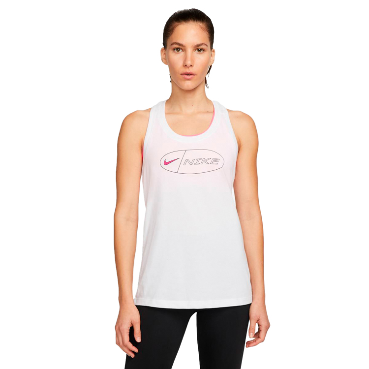 Maiou Nike W NK DF TANK ICON CLASH / Femei / XS / Alb photo 2