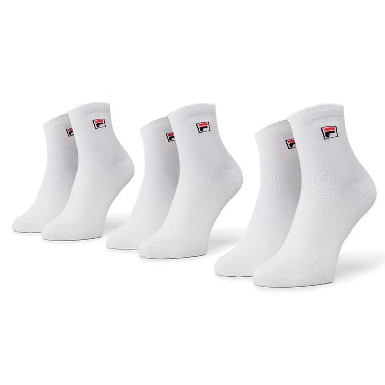 Носки Унисекс Fila QUARTER SOCKS 3 PACK 35-38 Белый photo 3