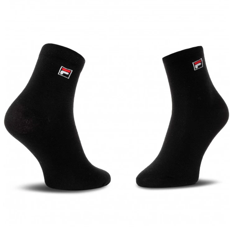 Sosete Unisex Fila QUARTER UNISEX 3 PAIRS PER PACK 43-46 Negru-alb-gri photo 5