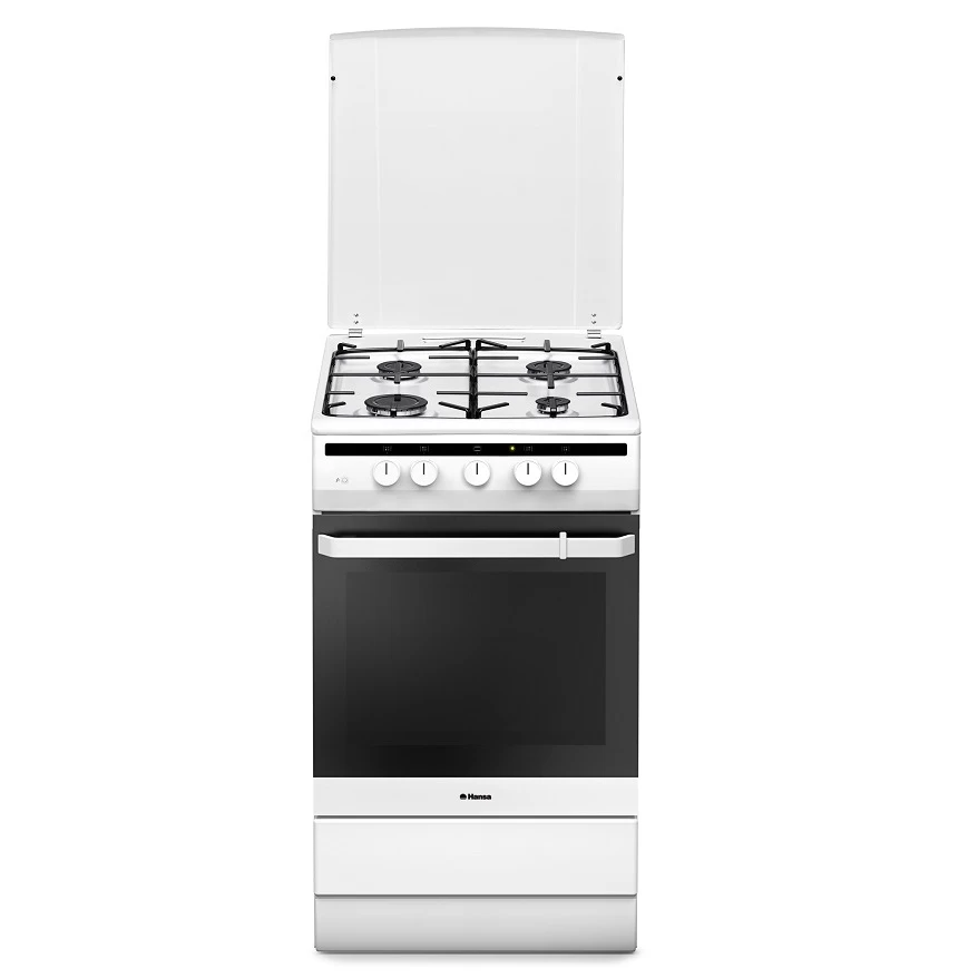 Газовая плита Hansa FCMW53000 / 4 конфорок / 50 см / Белый photo 1