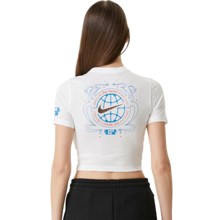 Футболка Nike WMNS NSW TEE DANCE SS OLY S Белый Женский photo 4