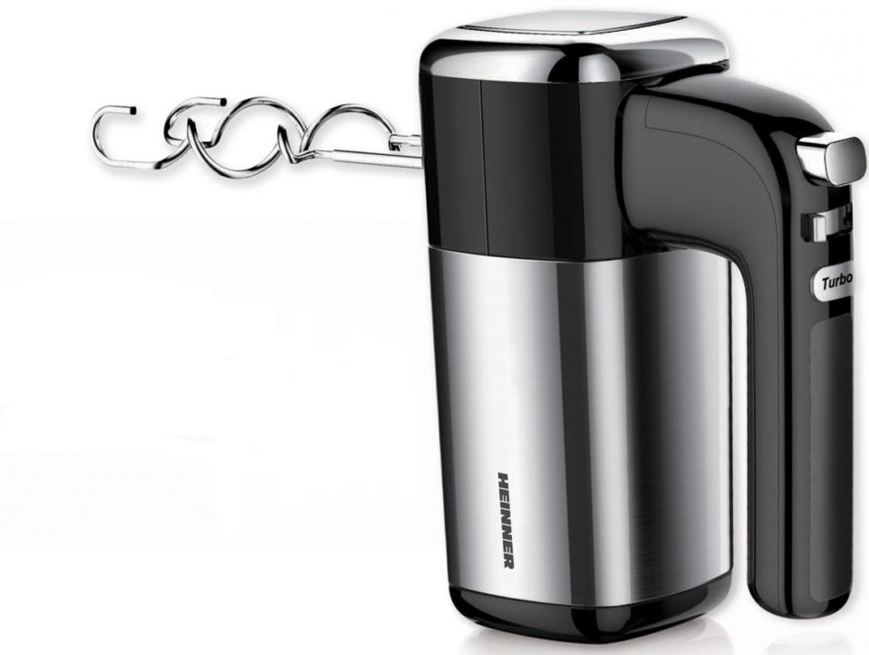 Миксер Ручной Heinner HMB400 / 5 скоростей / Черный photo 1 Миксер Ручной Heinner HMB400 / 5 скоростей / Черный photo 1