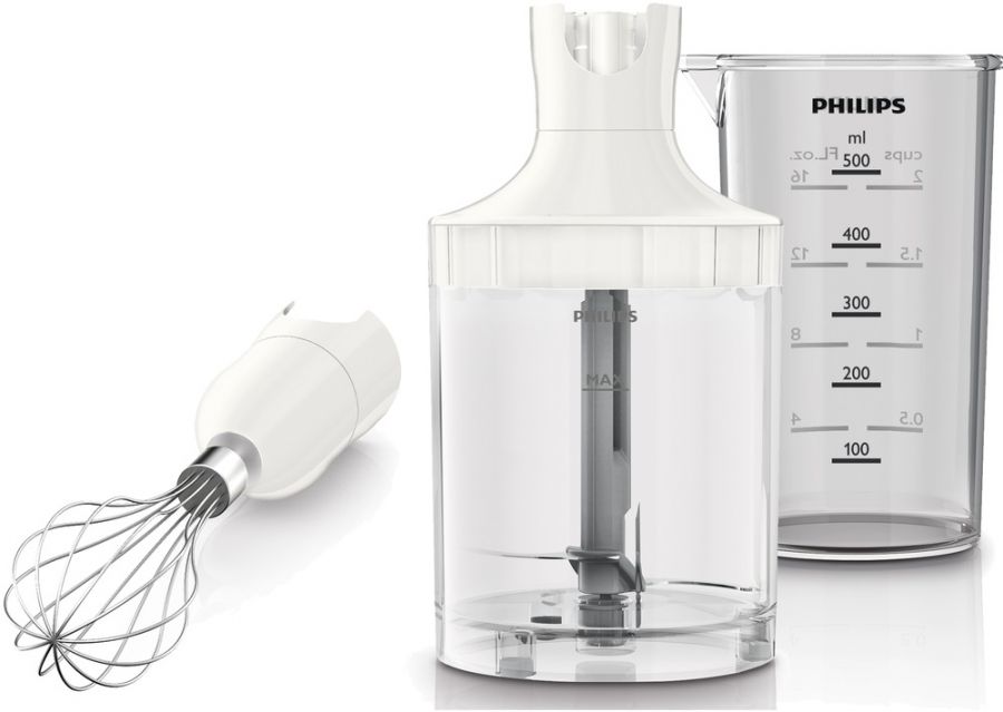 Blender Submersibil Philips HR1643 Alb / 2 viteze / ml photo 2