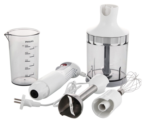 Blender Submersibil Philips HR1643 Alb / 2 viteze / ml photo 3
